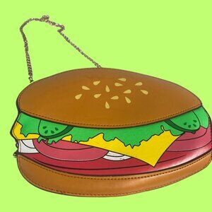 Y2K Pop-Culture Purse: Fun Hamburger, Fries & Popcorn Designs